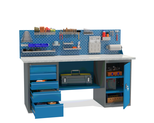 ВДТ-1.9 Верстак с драйвером и тумбой