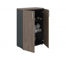 Шкаф NW 1280 закрытый темный орех/антрацит