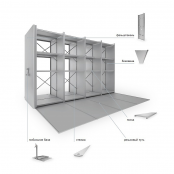 Полка СМ-П 1000*400